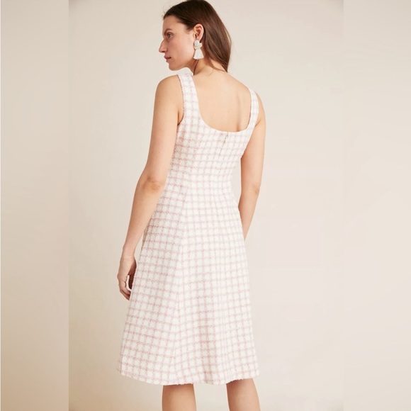 Anthropologie Gal Meets Glam Evangeline Windowpane Dress Sz 4 - Picture 4 of 11